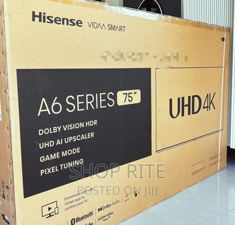 Hisense 75inches Smart Uhd TVS Authentic