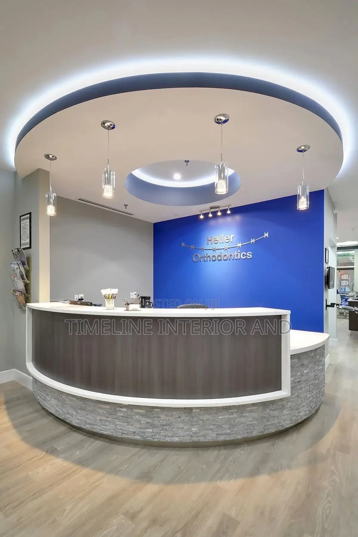 Reception Executives Gypsum Ceiling.