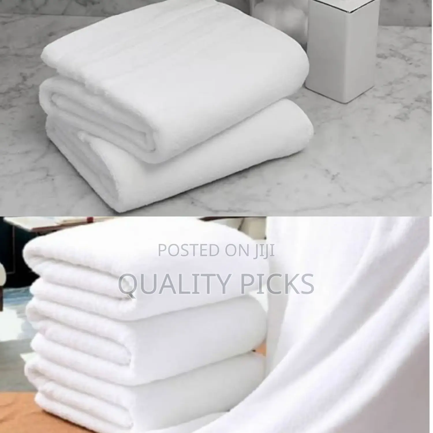White Cotton Bathroom Towel