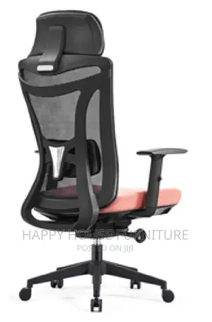 Executive Mesh Office Chair ( Orange Seat)