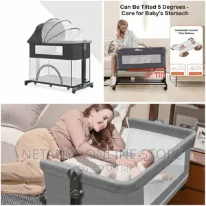 4in1 Baby Bedside Folding Bed With Play Pen