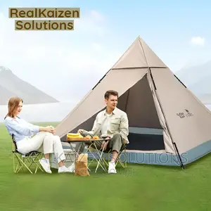 GOLDEN CAMEL 3-4 Person Portable Waterproof Silver Coat Tent