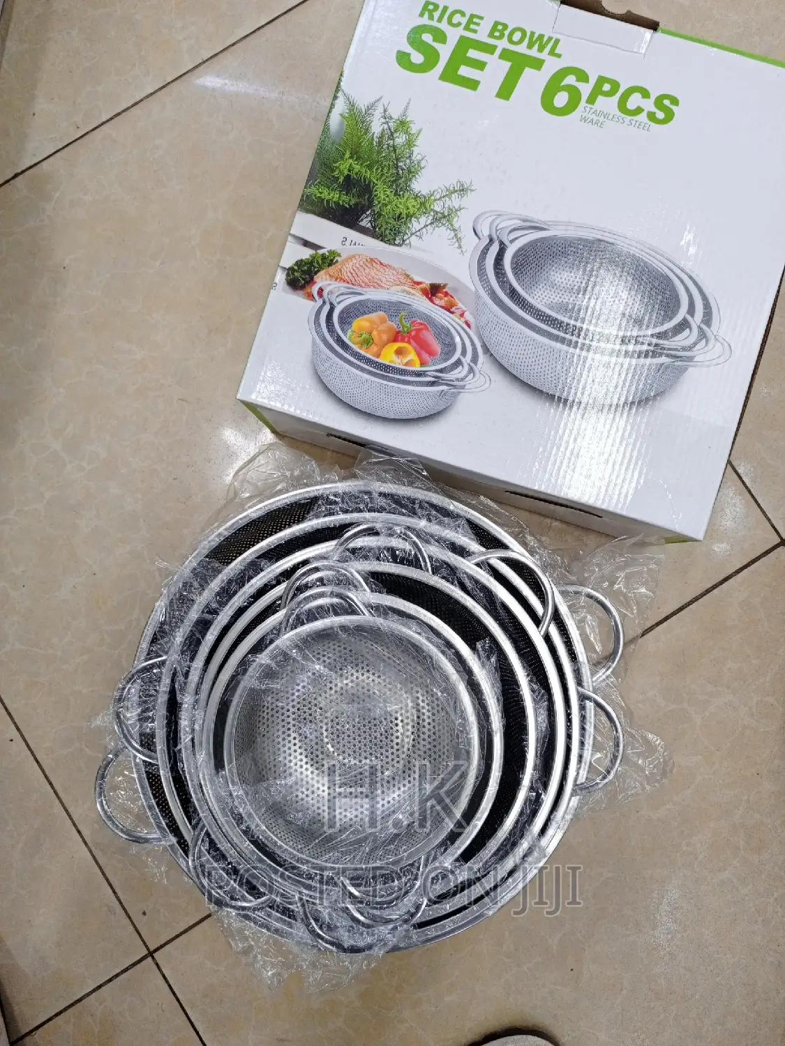 6pcs Rice Bowl Strainer / Stainless Colander