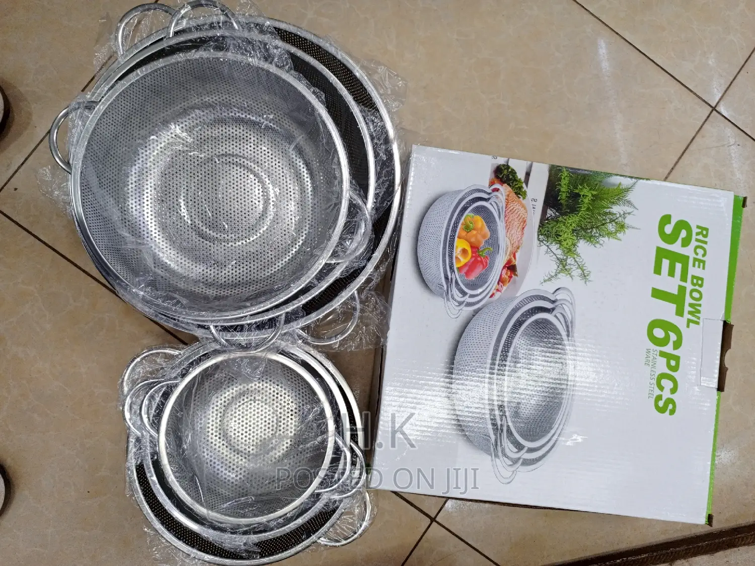 6pcs Rice Bowl Strainer / Stainless Colander