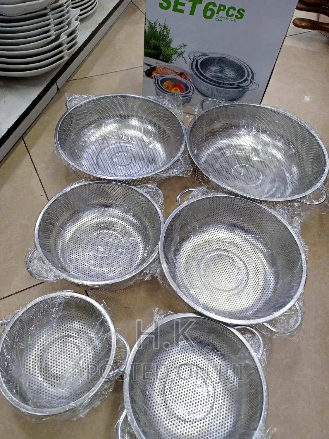 6pcs Rice Bowl Strainer / Stainless Colander