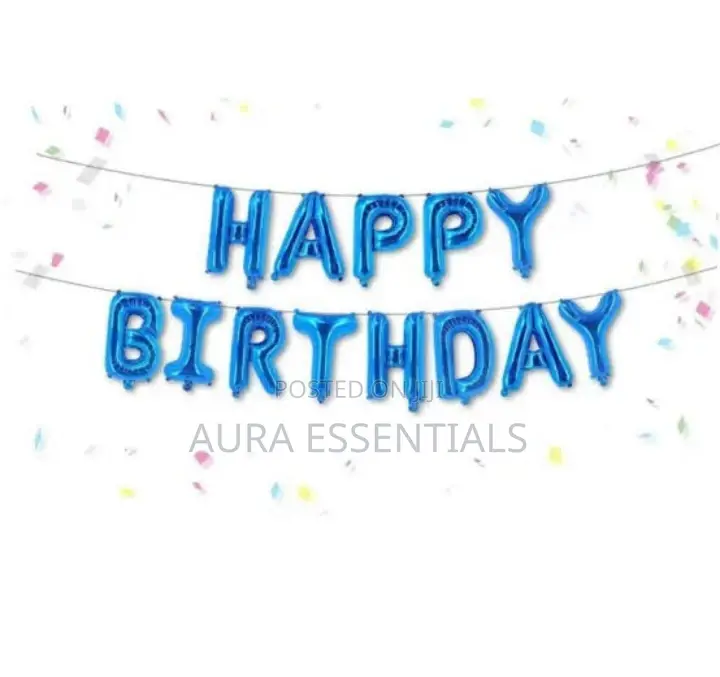 Letter Birthday Party Balloons