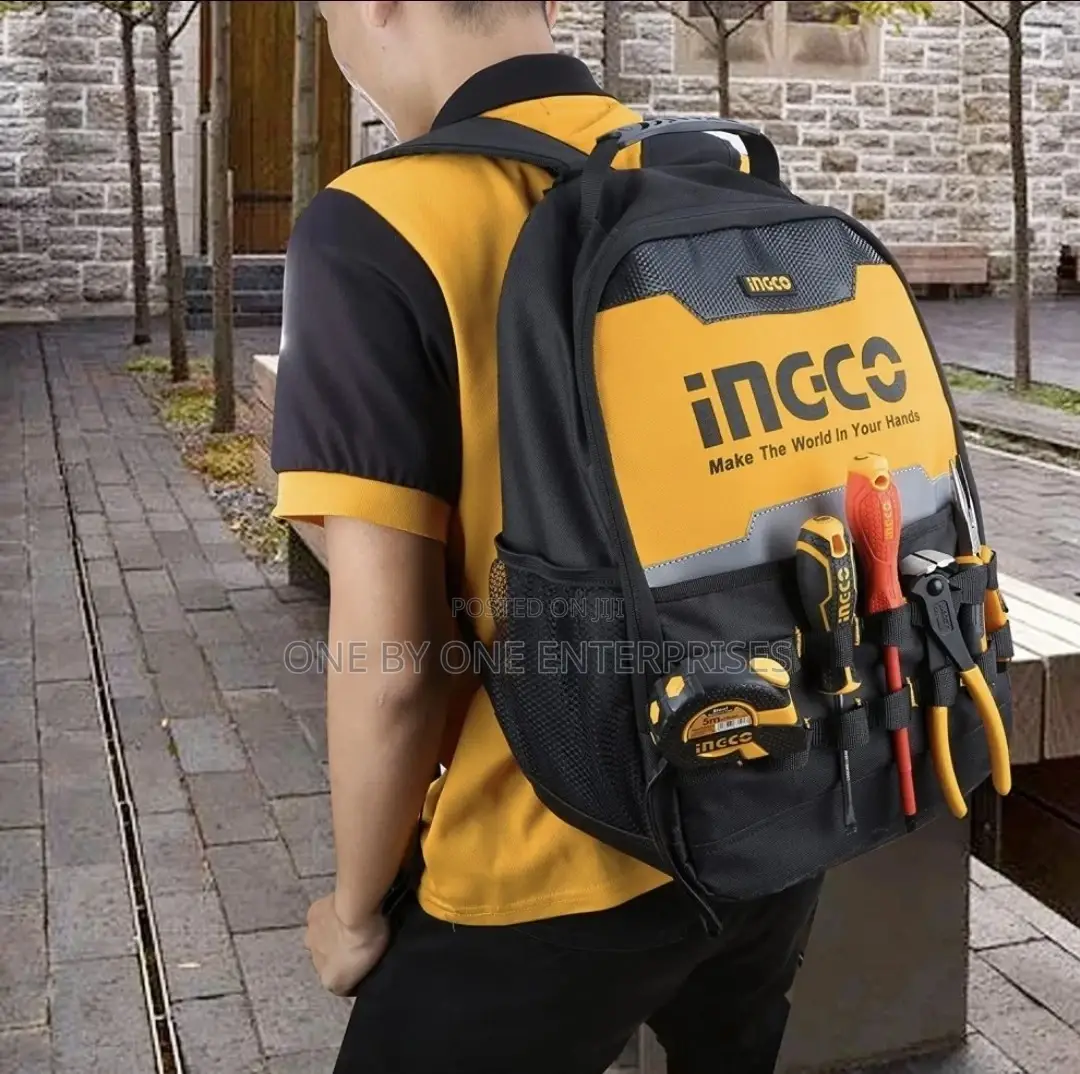 INGCO Tool Backpack,Tool Bag With Laptop Compartment