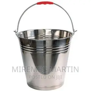 10L Stainless Steel Water Milk Bucket Dairy Pail, Silver