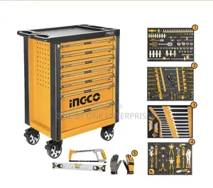 Ingco Roller Hand Tool Set Drawer With 162 PCS