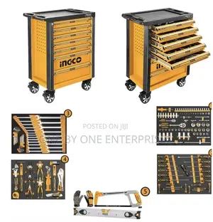 Ingco Roller Hand Tool Set Drawer With 162 PCS
