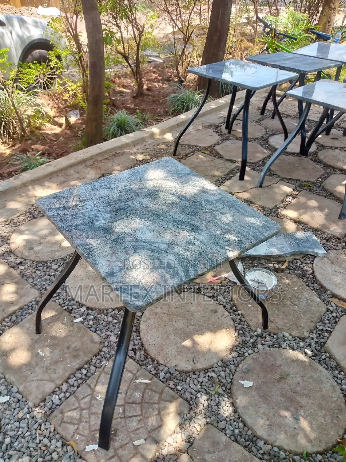 Wavy Grey Table Tops