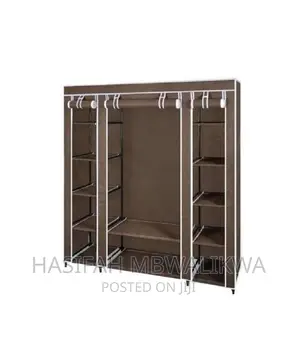 3 Column Wooden Cloths Wardrobe / Closet