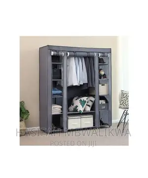 3 Column Wooden Cloths Wardrobe / Closet