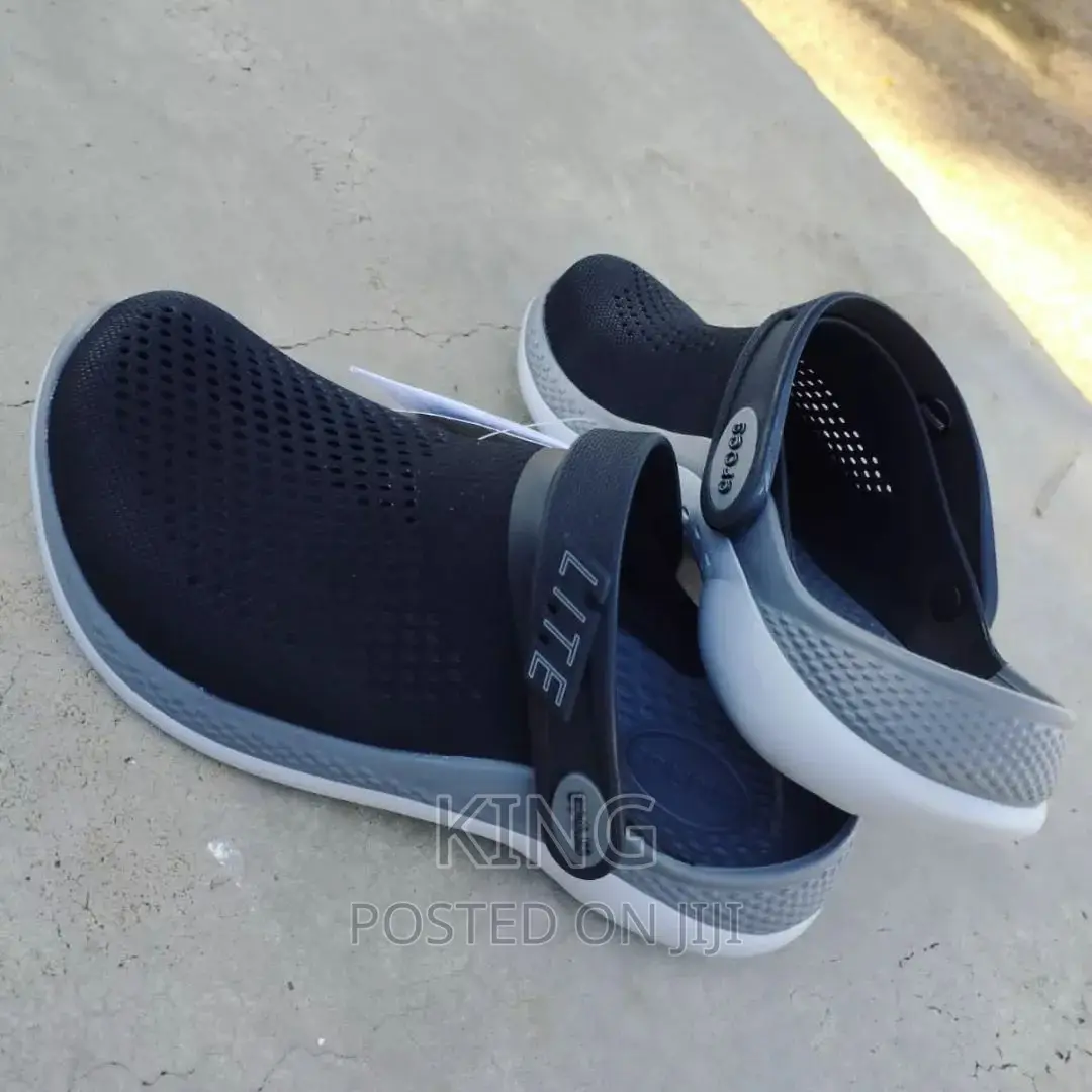 Crocs Clear.