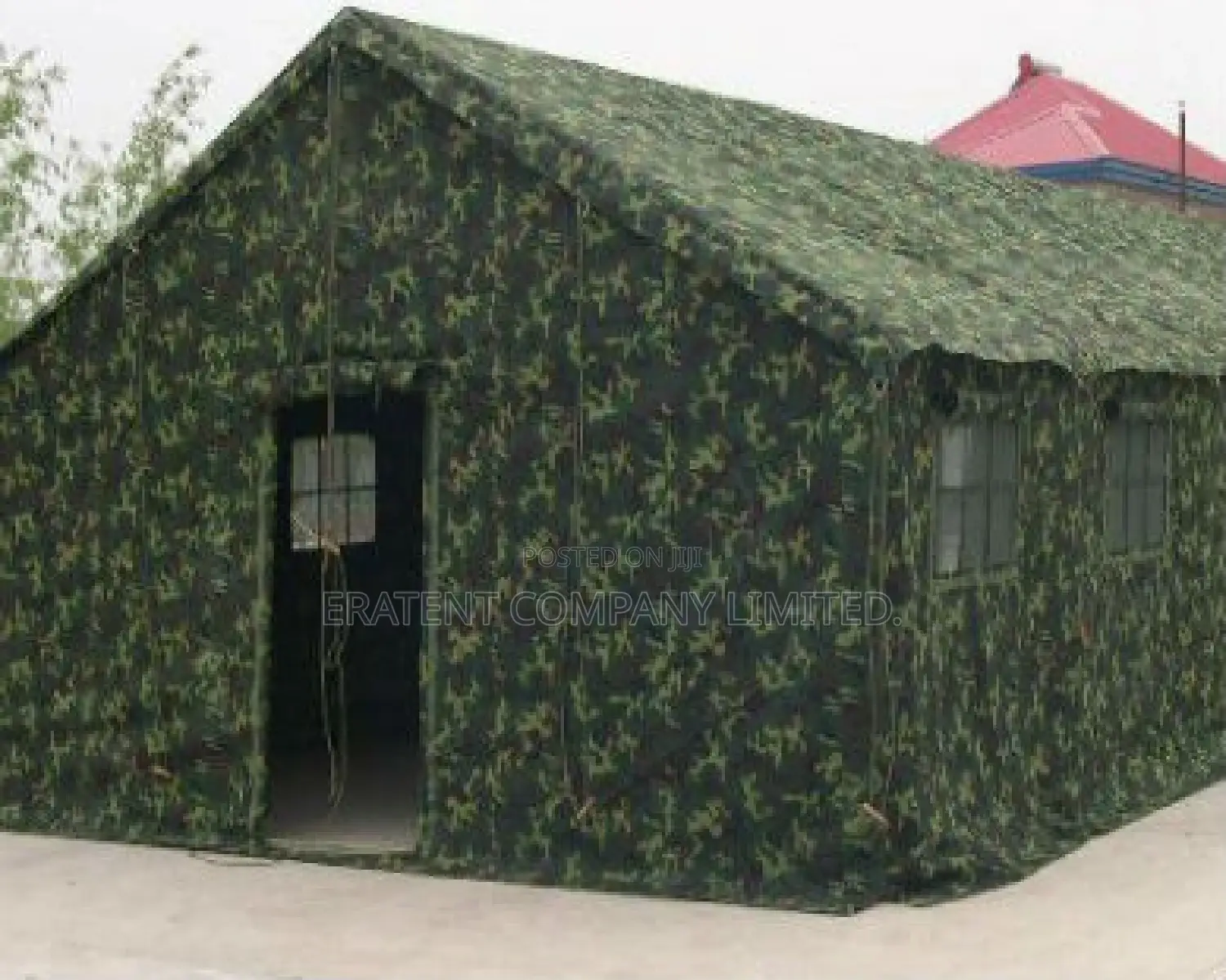 PVC Camping Tent Coated With Army Green