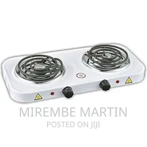 Double Coil Electric Hotplate Cooker – White