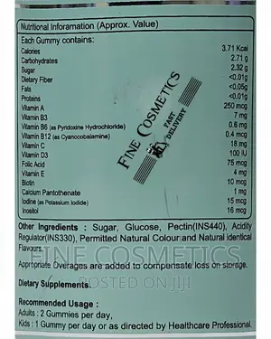 BRAIN BOOSTER GUMMIES Multivitamin Immune/Memory Los Support