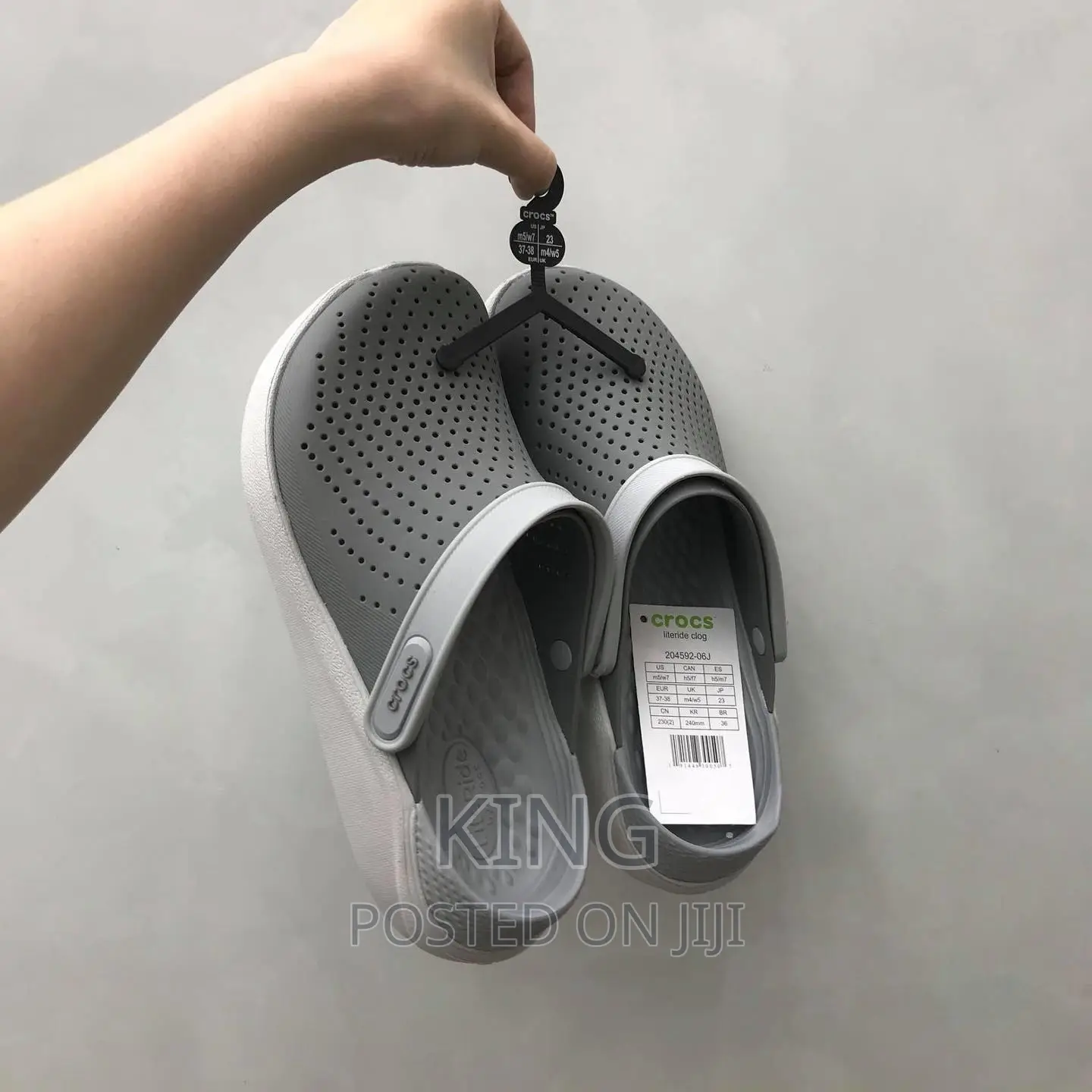 Grey Literide Crocs