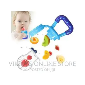 Baby Fruit Silicone Teether 1pc – Blue