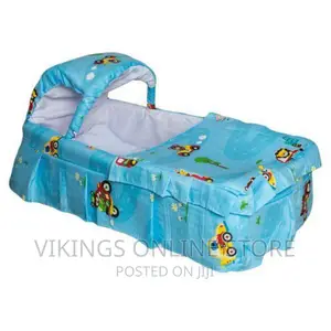 Moses Basket/Baby Cot Bed Mosquito Net – Blue
