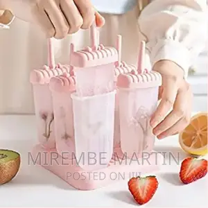Frozen Candy Lolly Ice Cream Moulds Tray- Pink