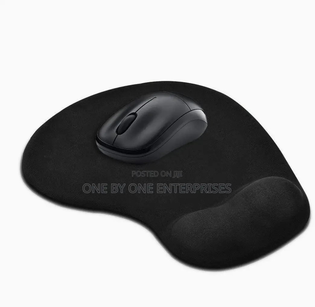 Mouse Pad With Gel Wrist Rest Support, Rubber Base Mouse Pad