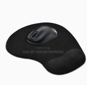 Mouse Pad With Gel Wrist Rest Support, Rubber Base Mouse Pad