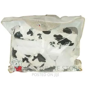 Baby Shawl Receiver Blanket – White Animal Print