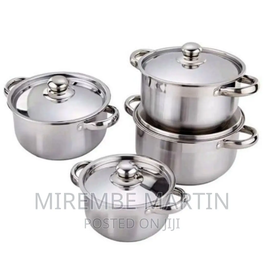 8 Piece Stainless Steel Saucepans
