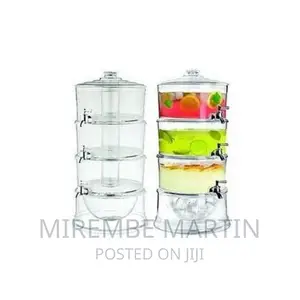 Acrylic 3-Tier Water, Juice Drink Dispenser