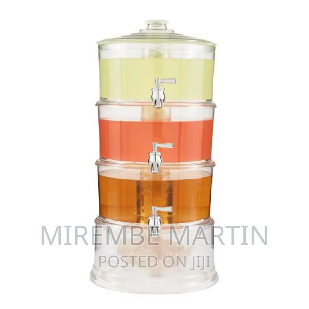 Acrylic 3-Tier Water, Juice Drink Dispenser