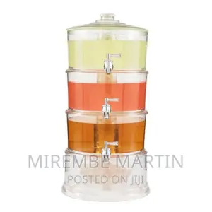 Acrylic 3-Tier Water, Juice Drink Dispenser