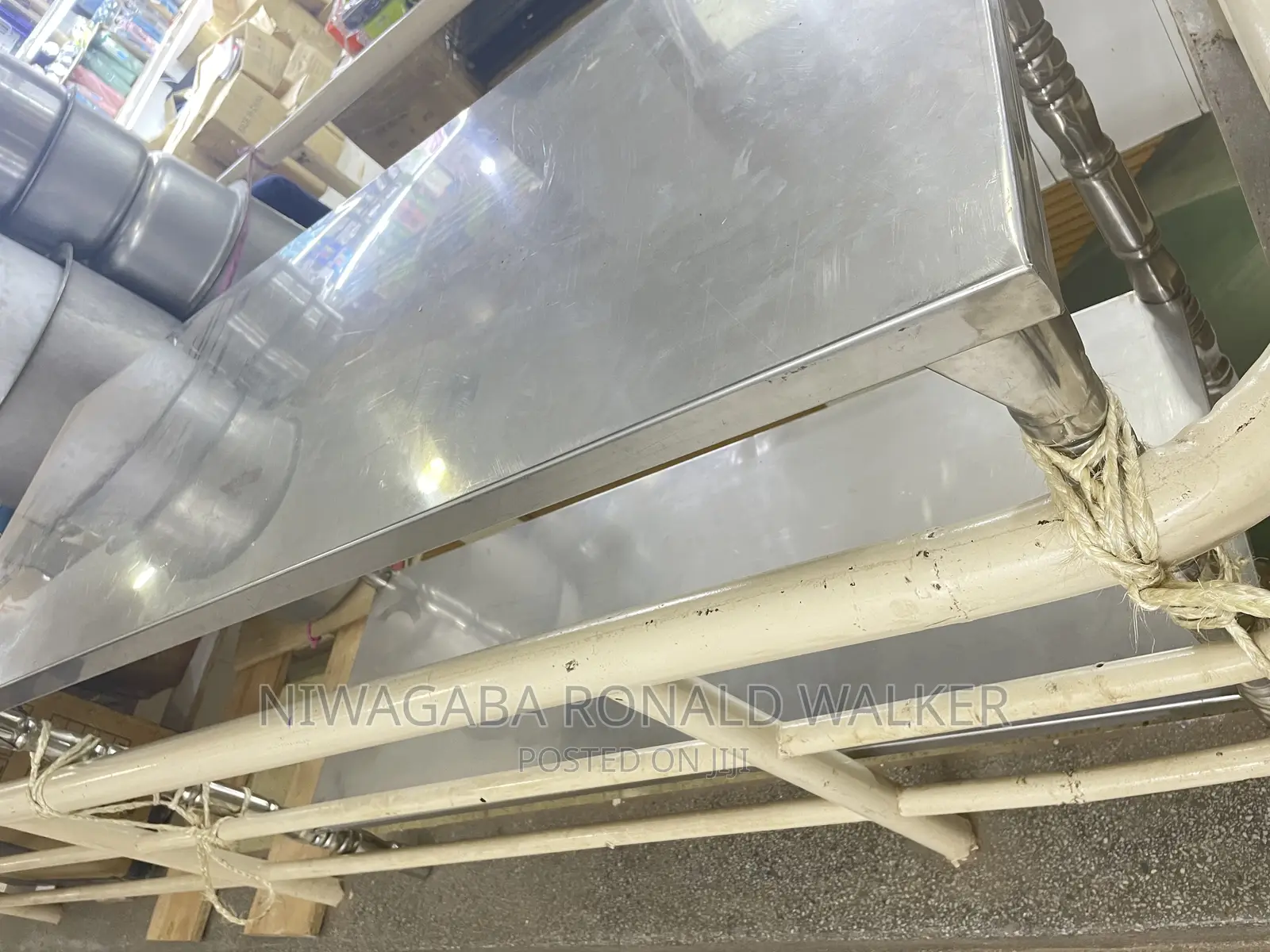 6ft Length 3ft Height Double Layer Aluminium Working Table