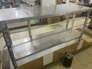 6ft Length 3ft Height Double Layer Aluminium Working Table