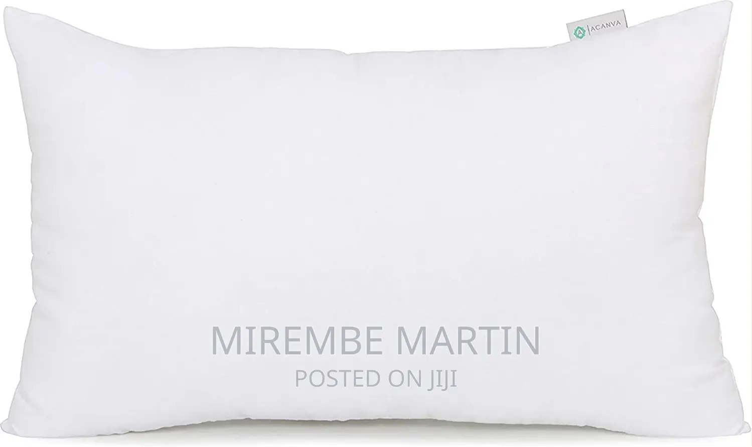 Decorative Rectangle Throw Pillow Case – White