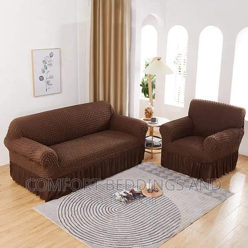 Sofa Covers 3:1 Coffee Brown
