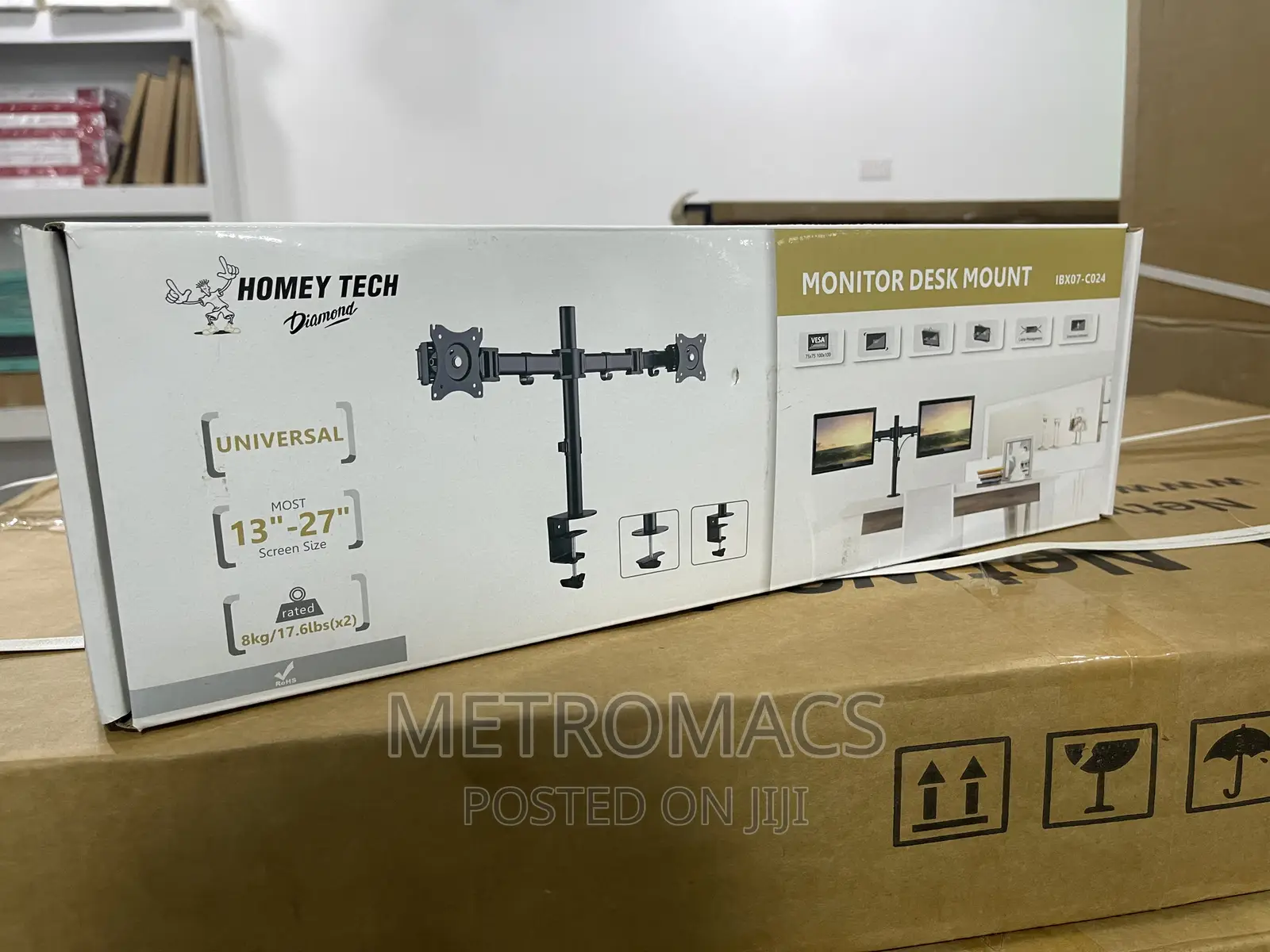Home Tech Dual Monitor Desk Mount