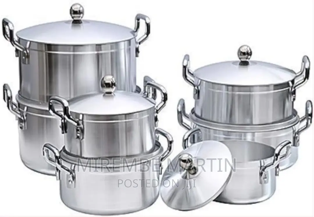 7 Piece Heavy Stainless Steel Saucepans