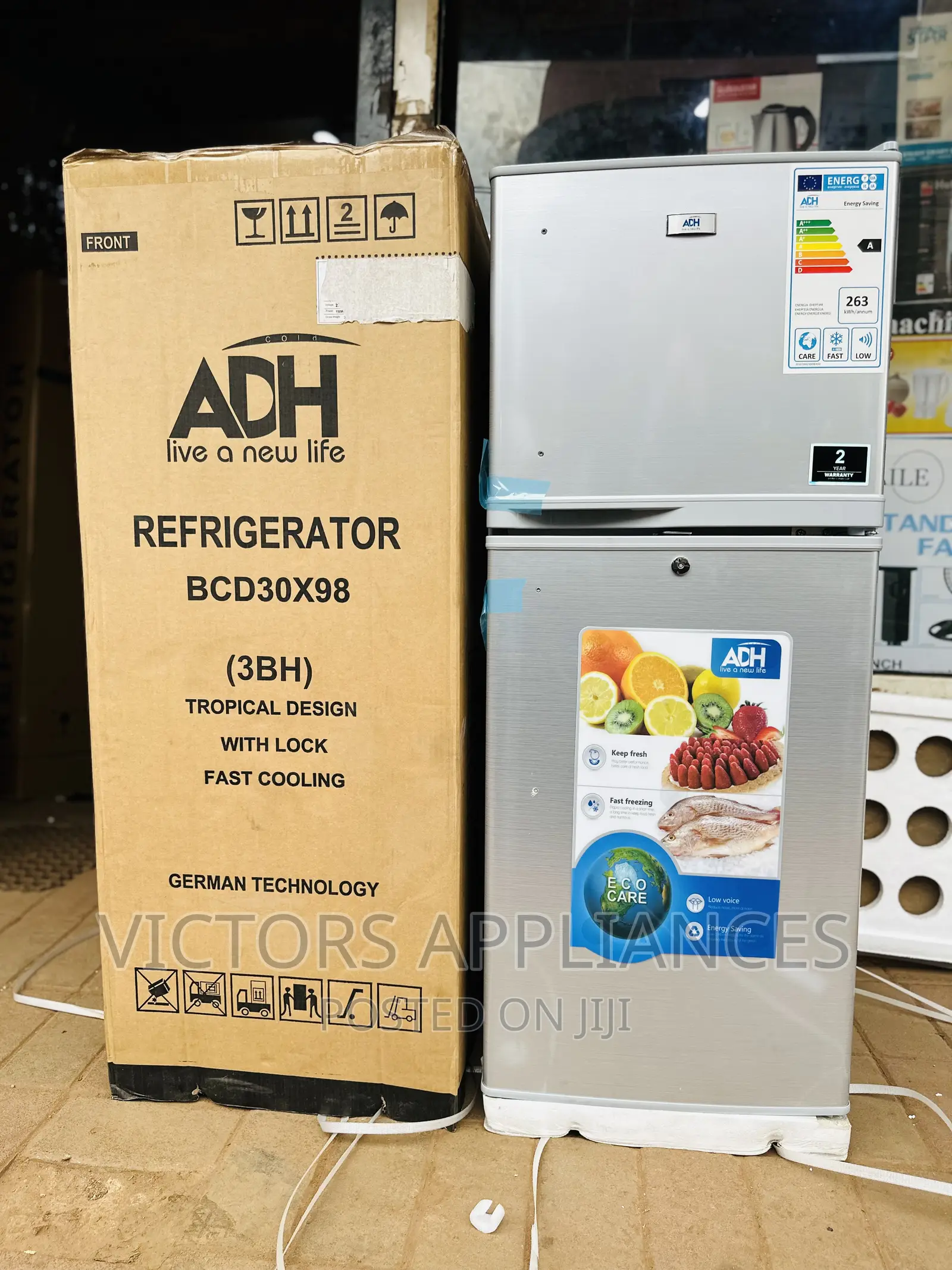 ADH 138L Double Door Refrigerator