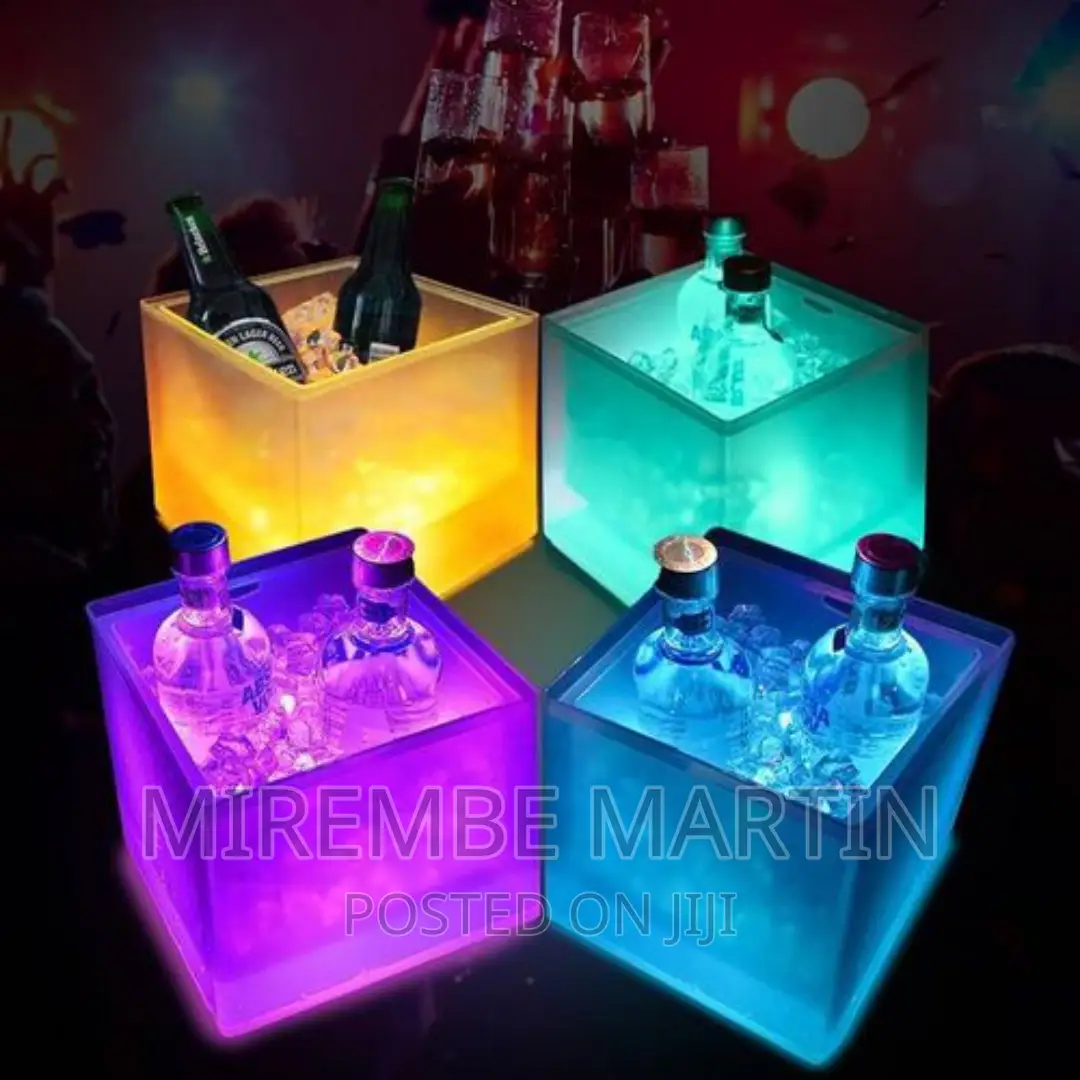 SMETA LED Ice Bucket Color Changing LED Cooler Bucket
