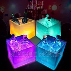 SMETA LED Ice Bucket Color Changing LED Cooler Bucket
