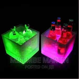 SMETA LED Ice Bucket Color Changing LED Cooler Bucket