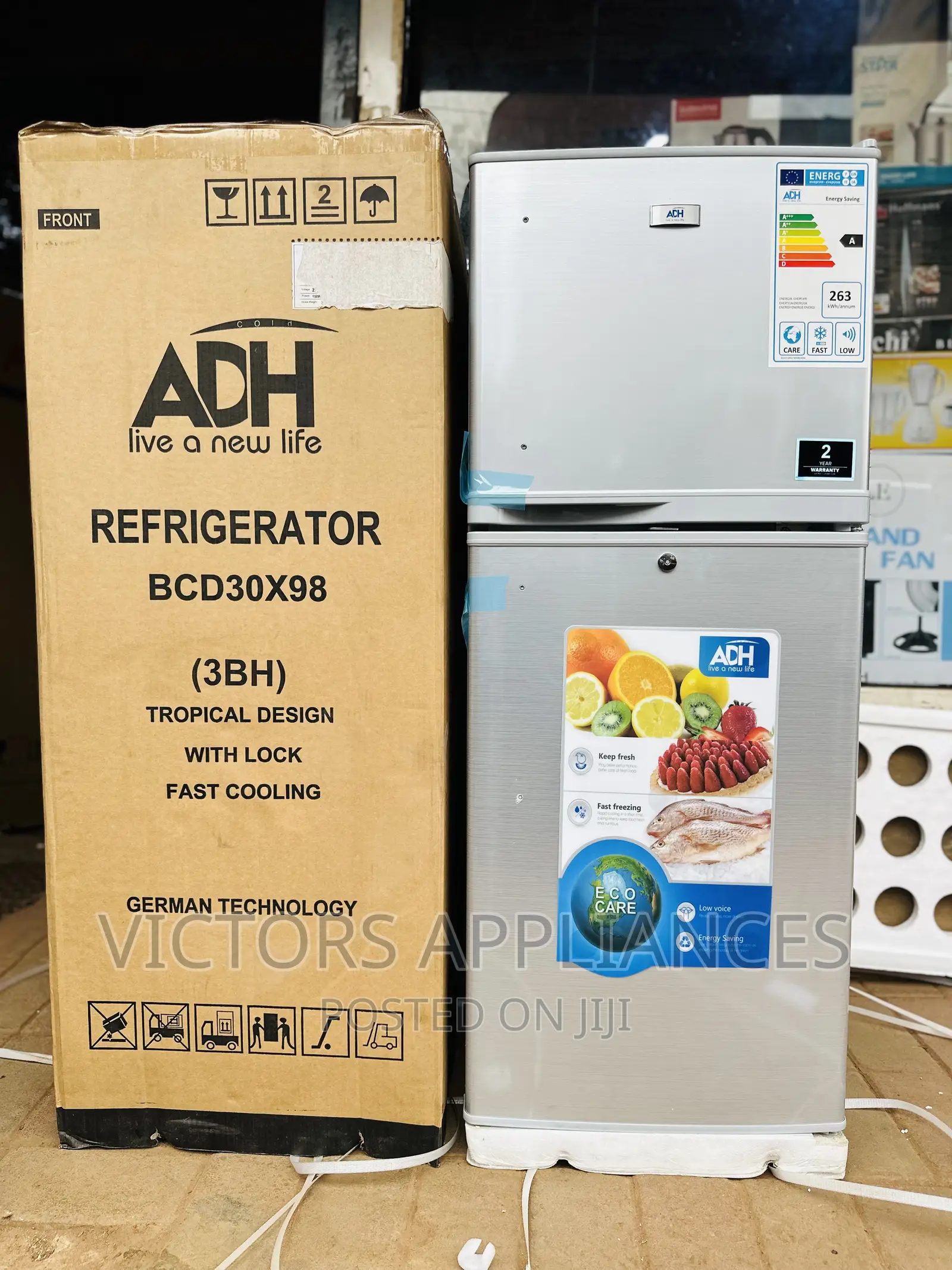 ADH 138 Liters Double Door Refrigerator