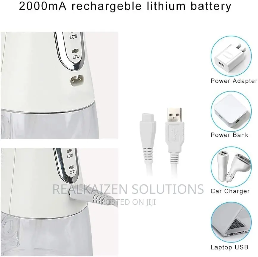 Cordless Rechargeable Oral Dental Water Floss Irrigator