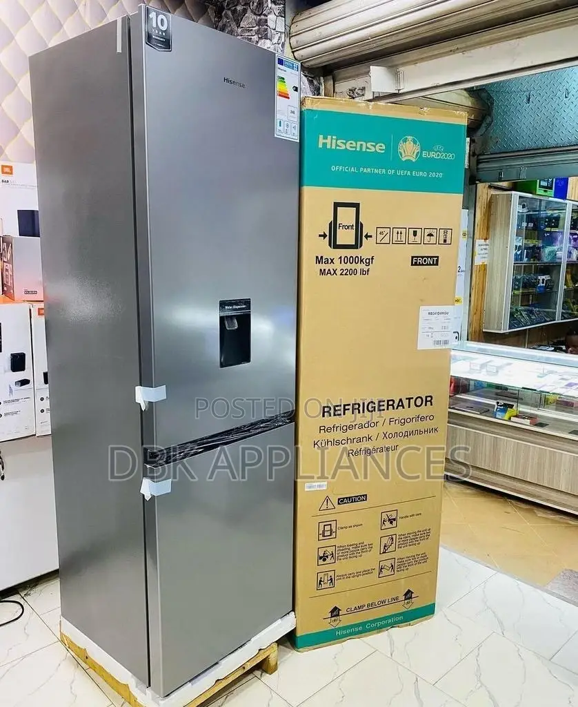 Hisense 341l Double Door Bottom Freezer With a Dispenser