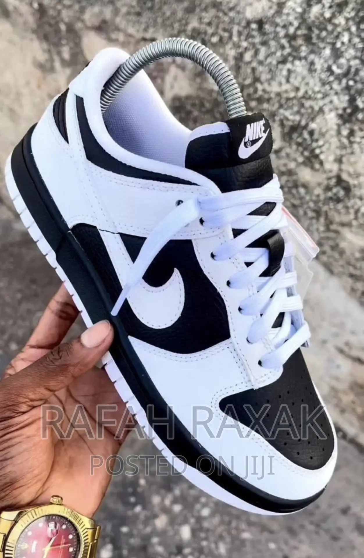 Original Unisex Nike Dunk Low Black White Sneaker
