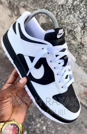Original Unisex Nike Dunk Low Black White Sneaker