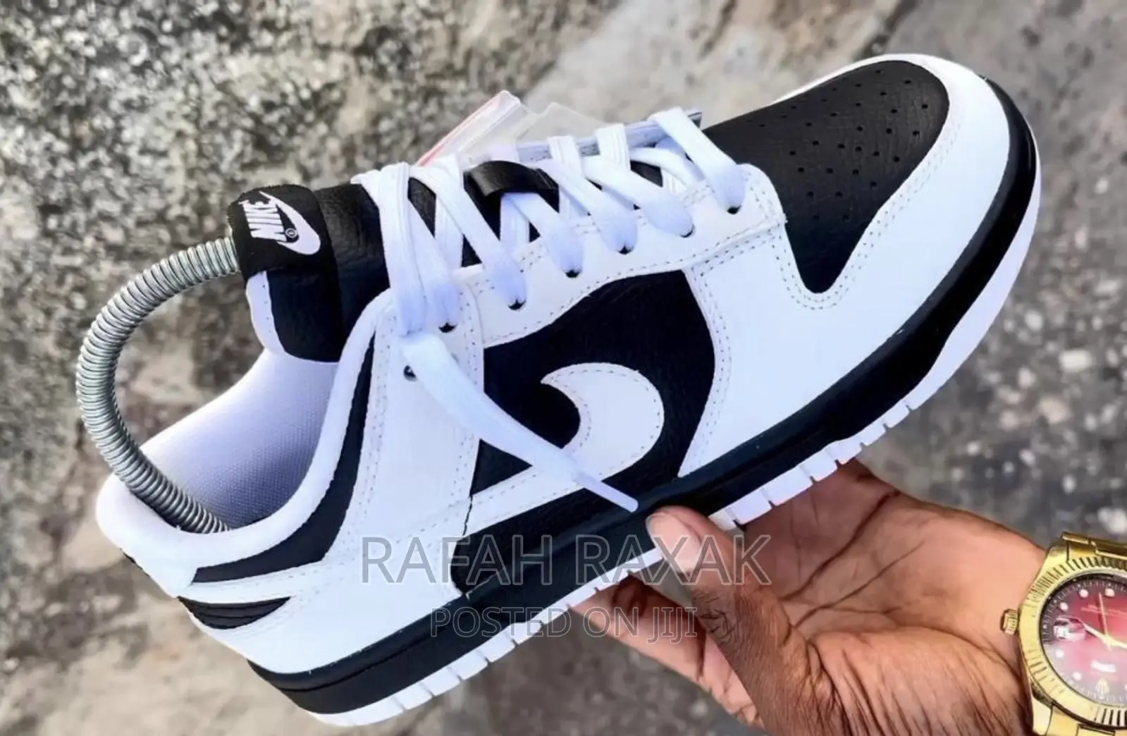 Original Unisex Nike Dunk Low Black White Sneaker