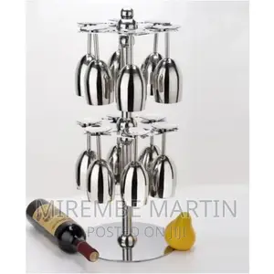 Wine Glass Cup Holder Drying Rack Stand Storage