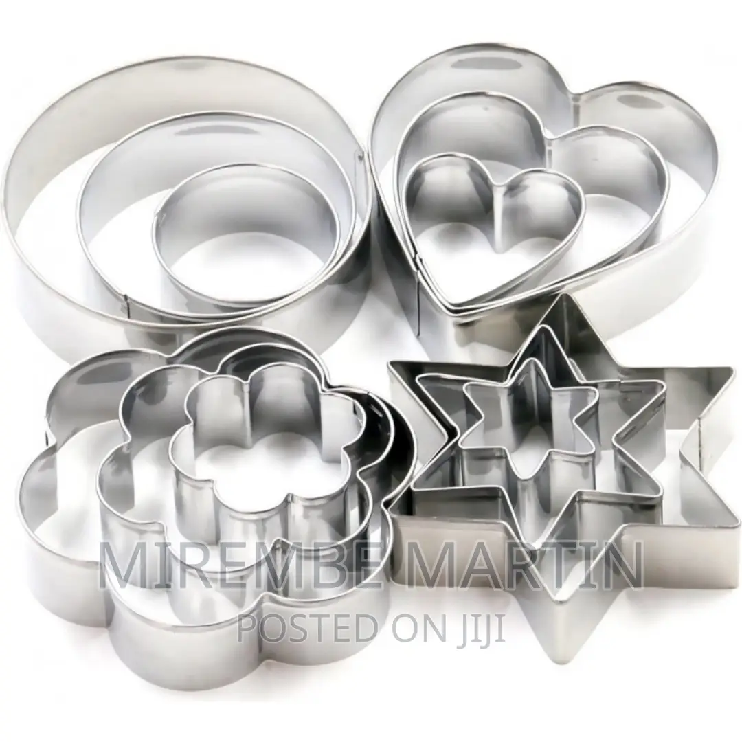 12 Stainless Steel Christmas Cookie Cutters